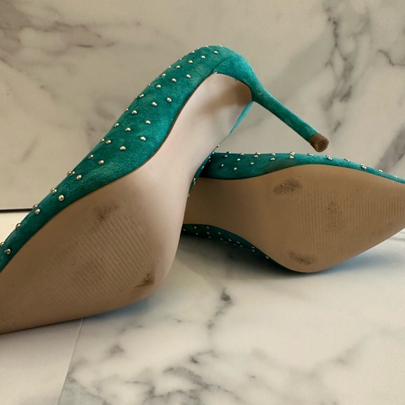 Steve Madden Valarie Green Heels Sz 8 - Picture 3 of 3